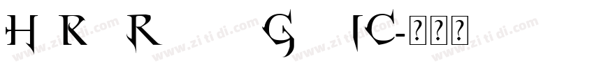 Horst Roman Gothic字体转换